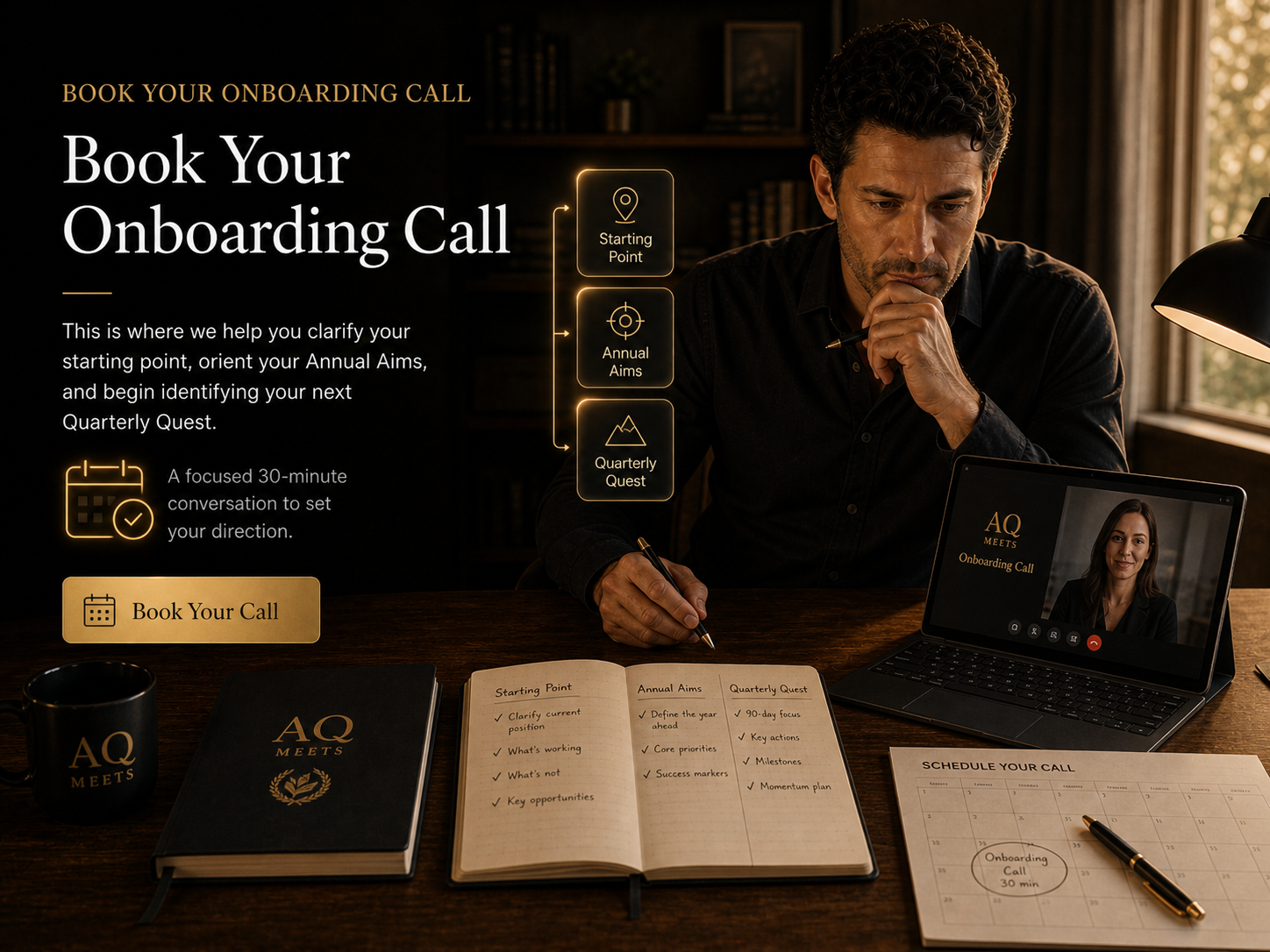 Book your AQMeets onboarding call
