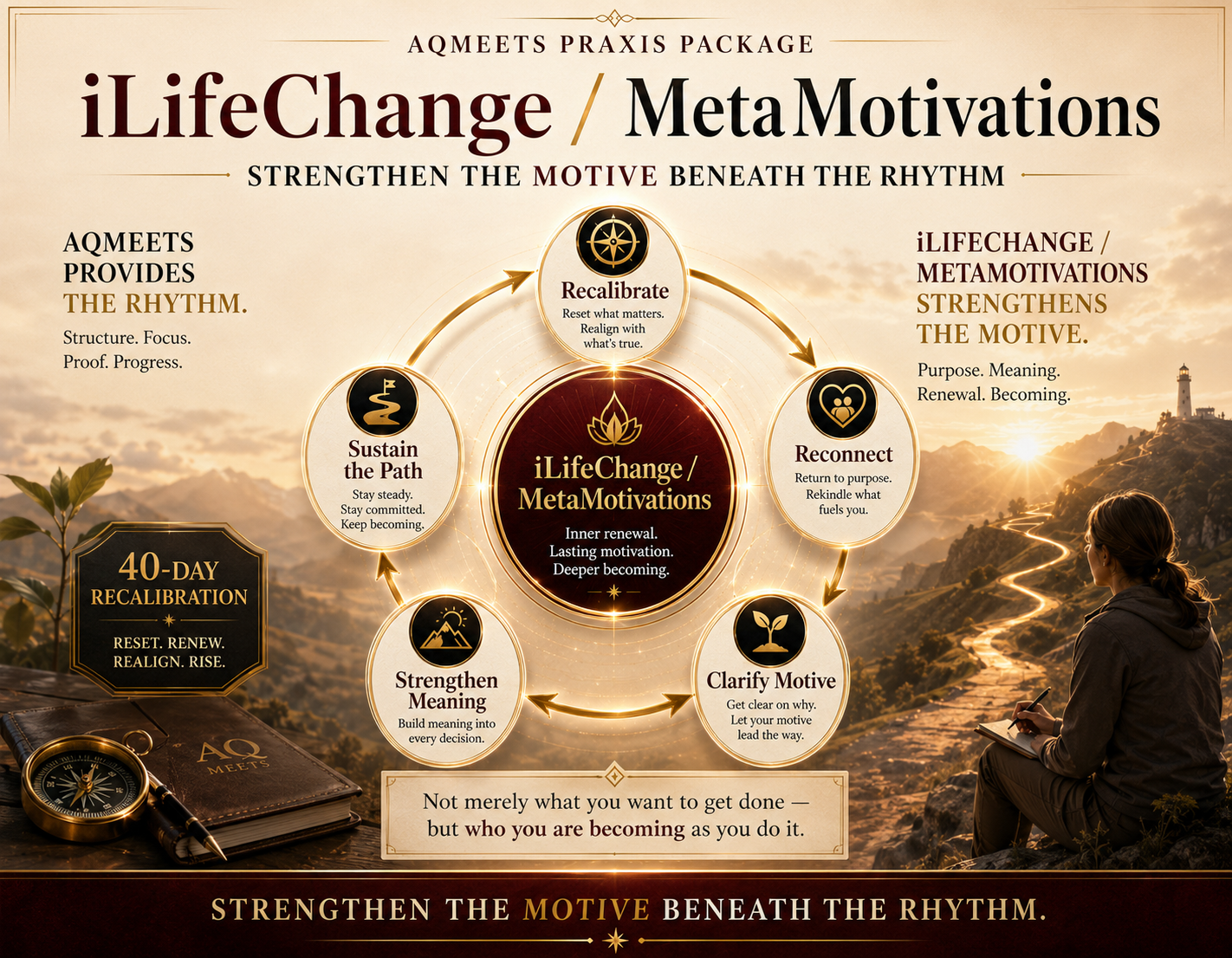 iLifeChange and MetaMotivations strengthen the motive beneath the rhythm